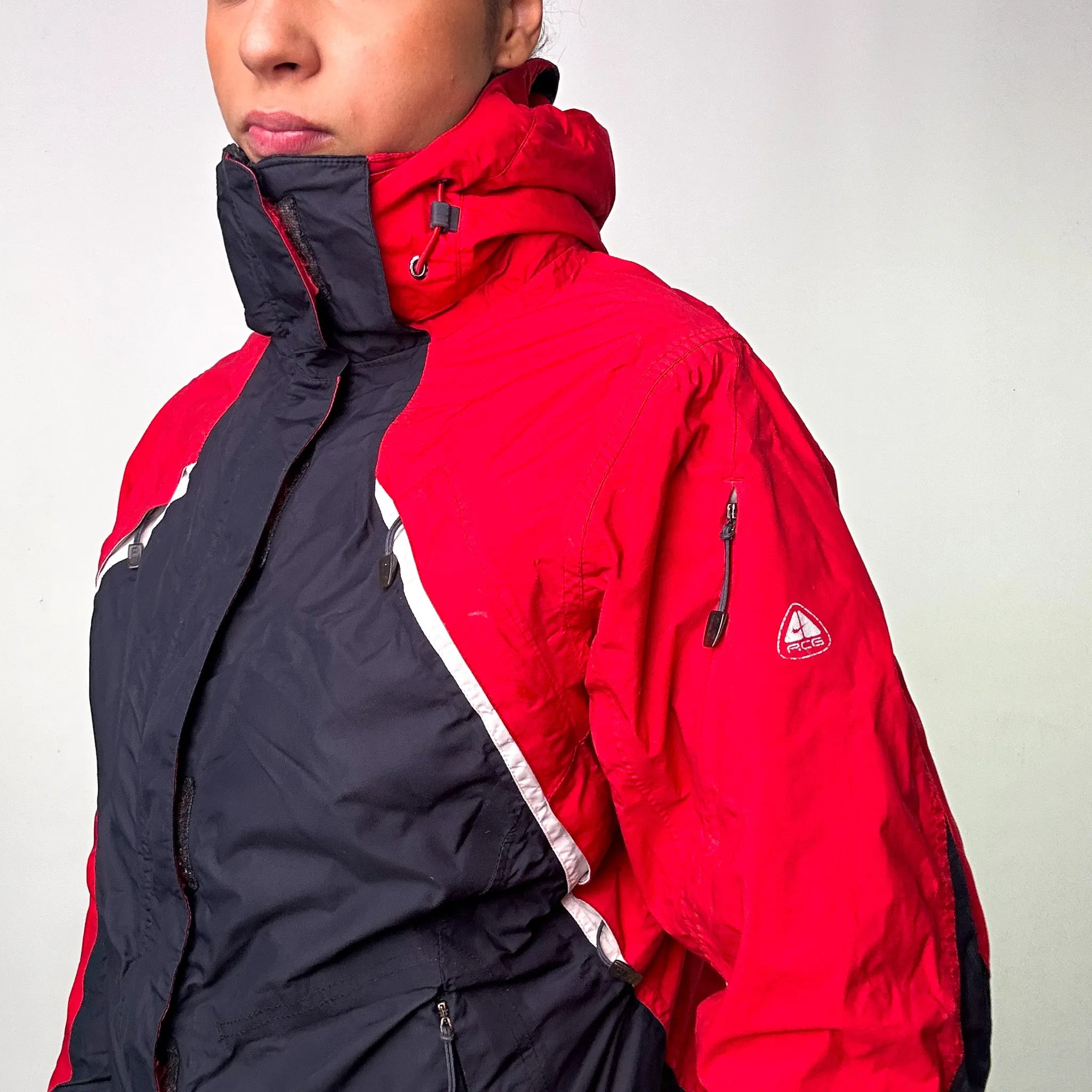 RED 90S NIKE ACG STORM-FIT PUFFER JACKET COAT (