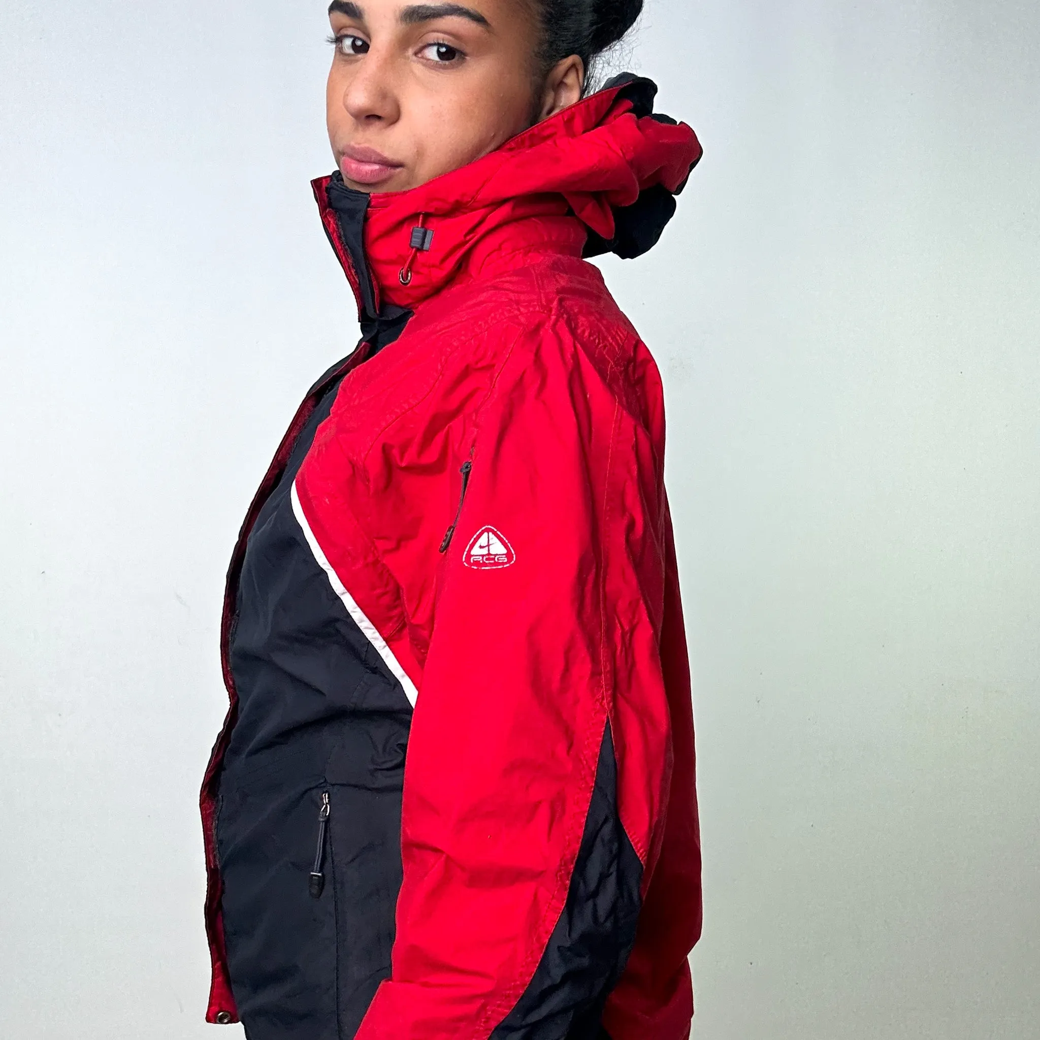 RED 90S NIKE ACG STORM-FIT PUFFER JACKET COAT (