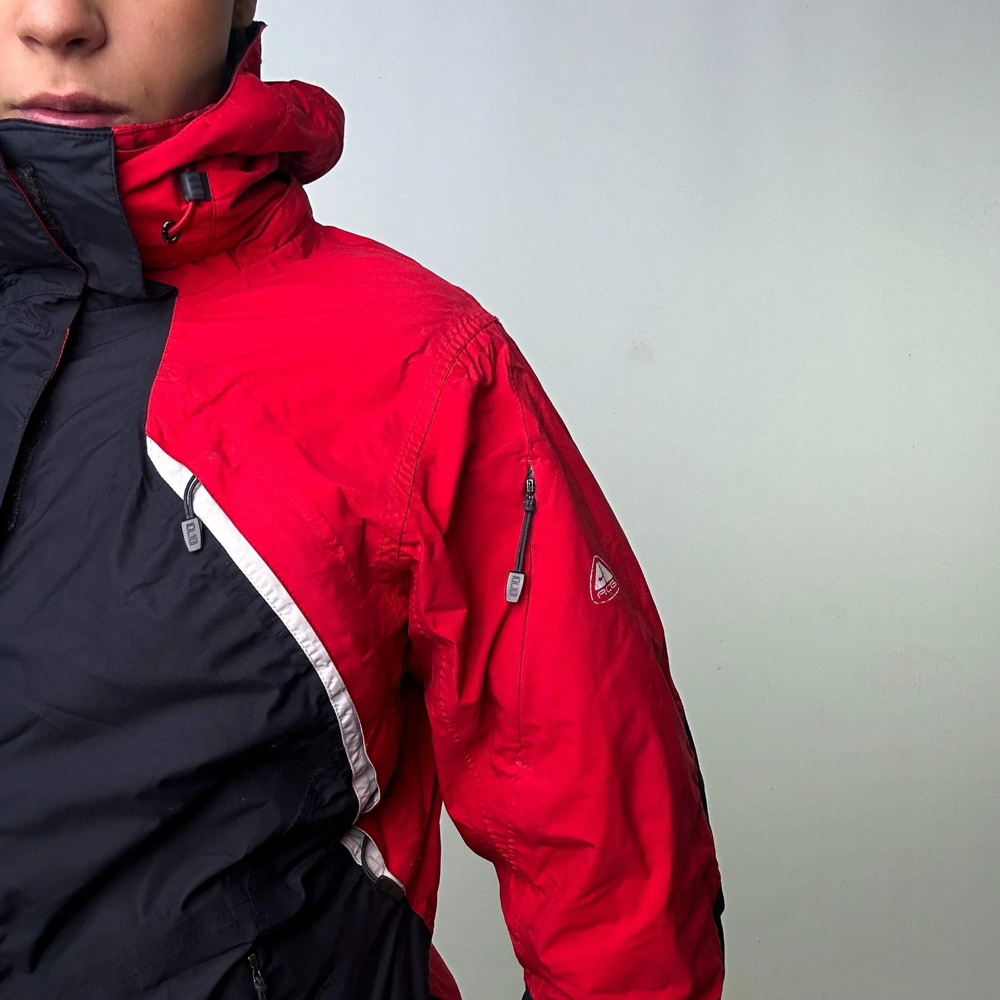 RED 90S NIKE ACG STORM-FIT PUFFER JACKET COAT (