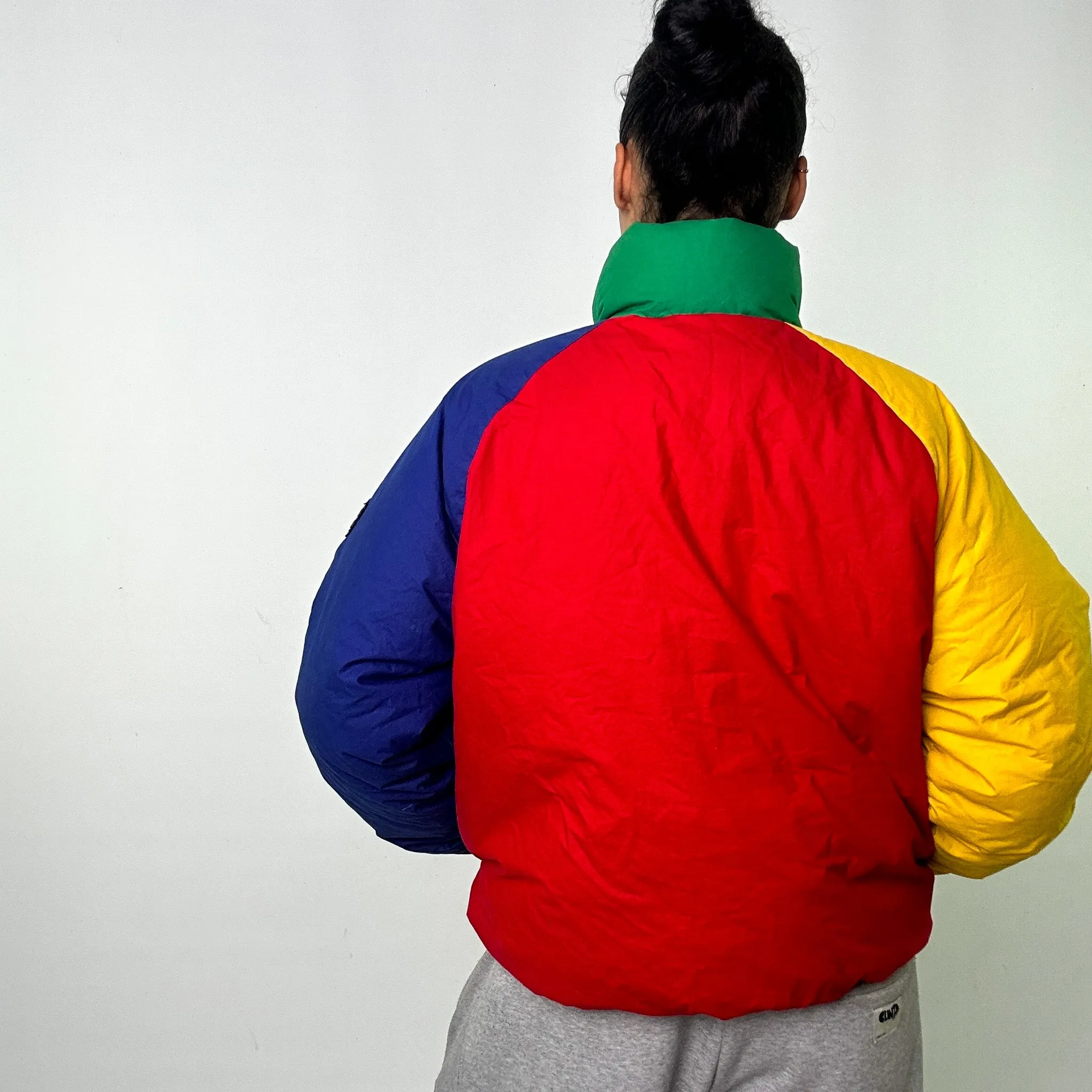 RED 90S POLO RALPH LAUREN PUFFER JACKET COAT (