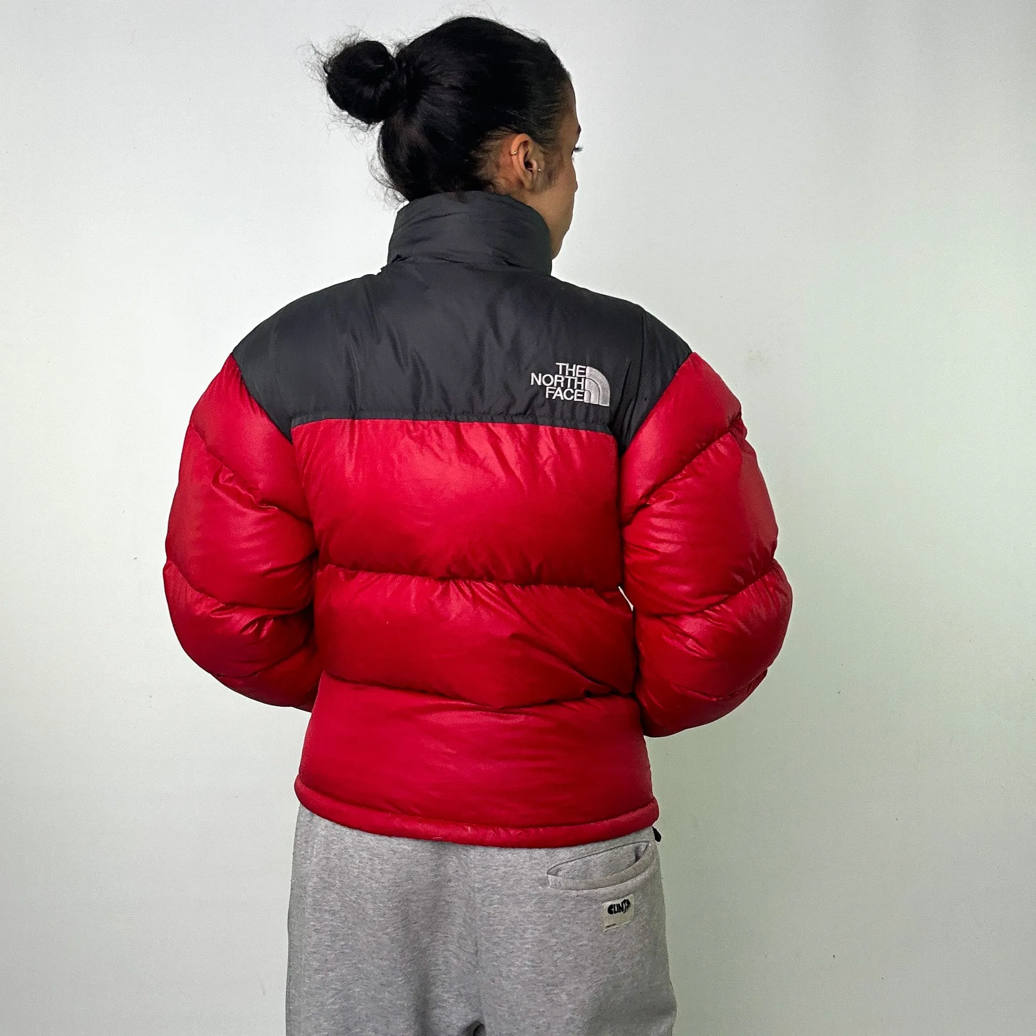 Red 90s The North Face 700 Series Nuptse Puffer Jacket Coat (S)