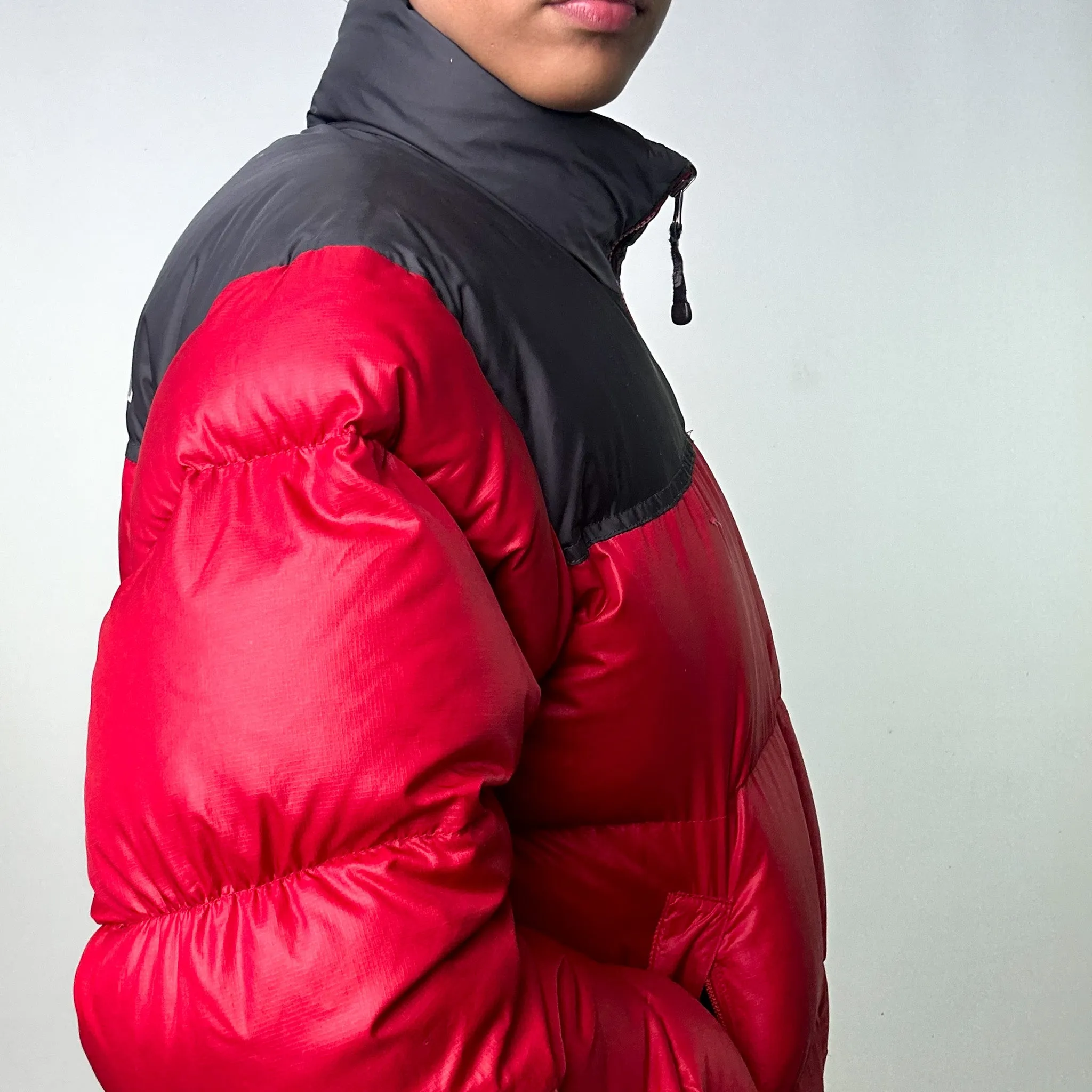 Red 90s The North Face 700 Series Nuptse Puffer Jacket Coat (S)