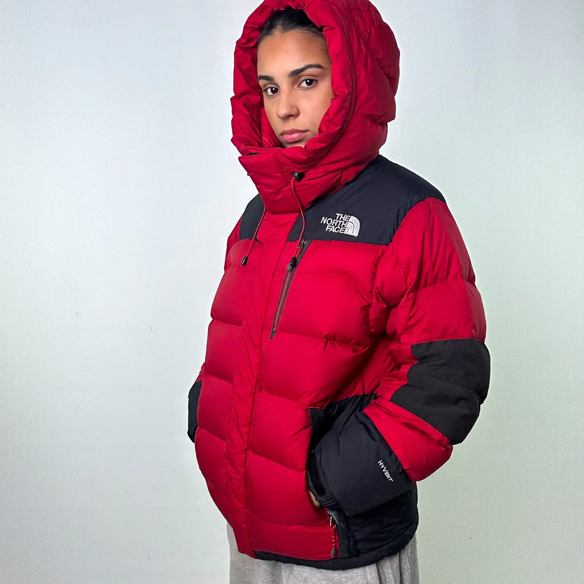 RED Y2KS THE NORTH FACE 800 SUMMIT SERIES PUFFER JACKET COAT (