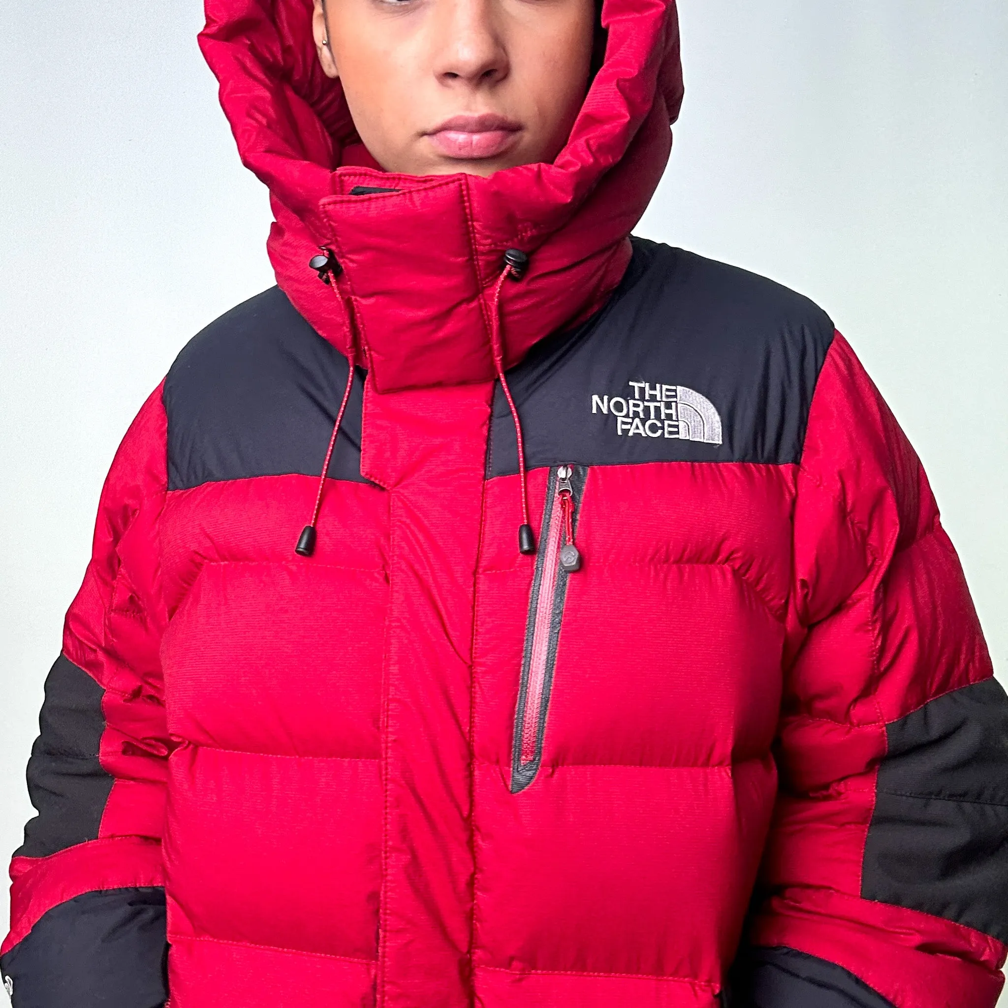 RED Y2KS THE NORTH FACE 800 SUMMIT SERIES PUFFER JACKET COAT (