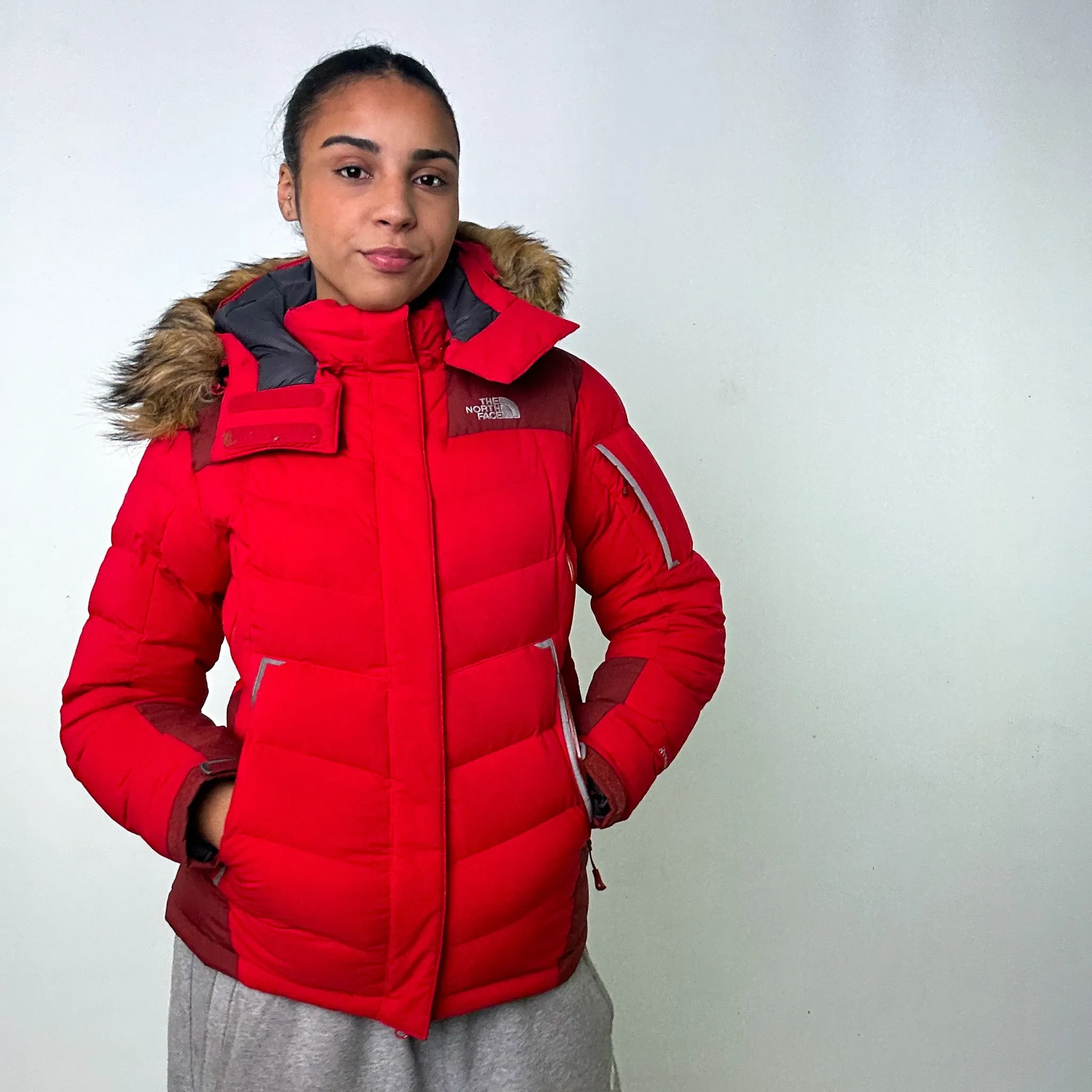 Red y2ks The North Face Summit Series Puffer Jacket Coat (L)