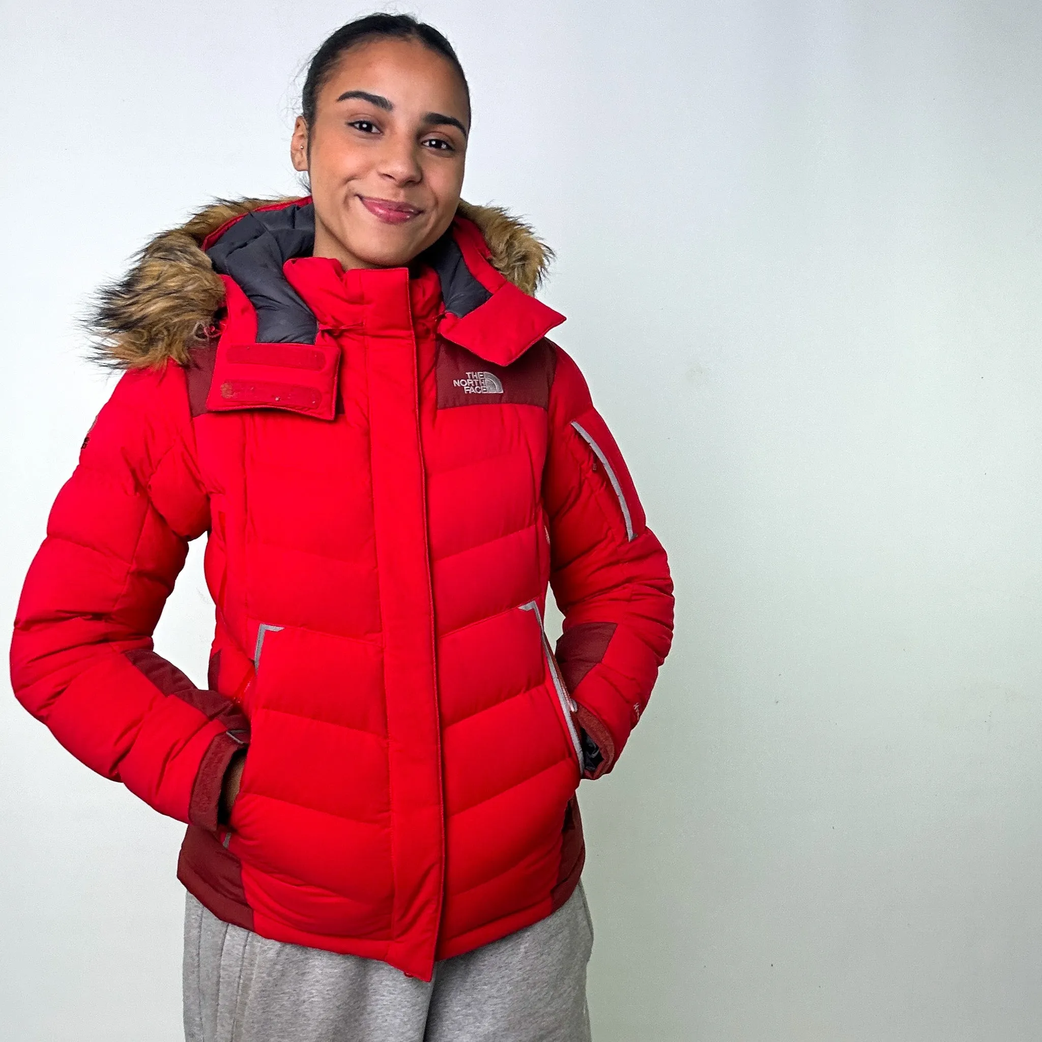 Red y2ks The North Face Summit Series Puffer Jacket Coat (L)