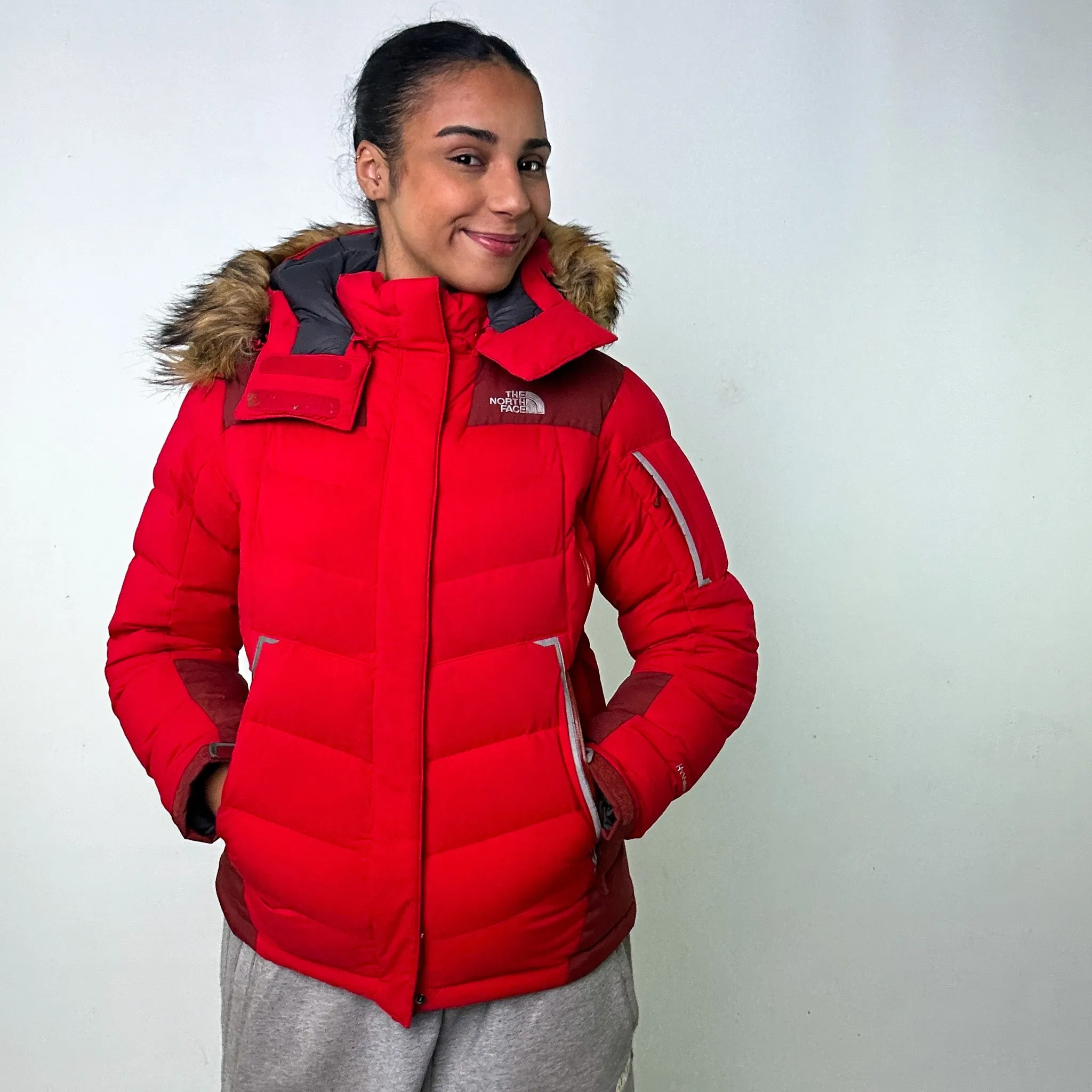 Red y2ks The North Face Summit Series Puffer Jacket Coat (L)