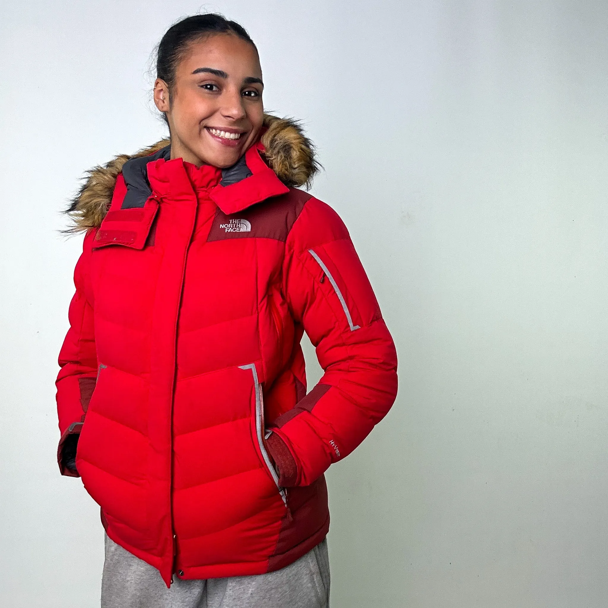 Red y2ks The North Face Summit Series Puffer Jacket Coat (L)