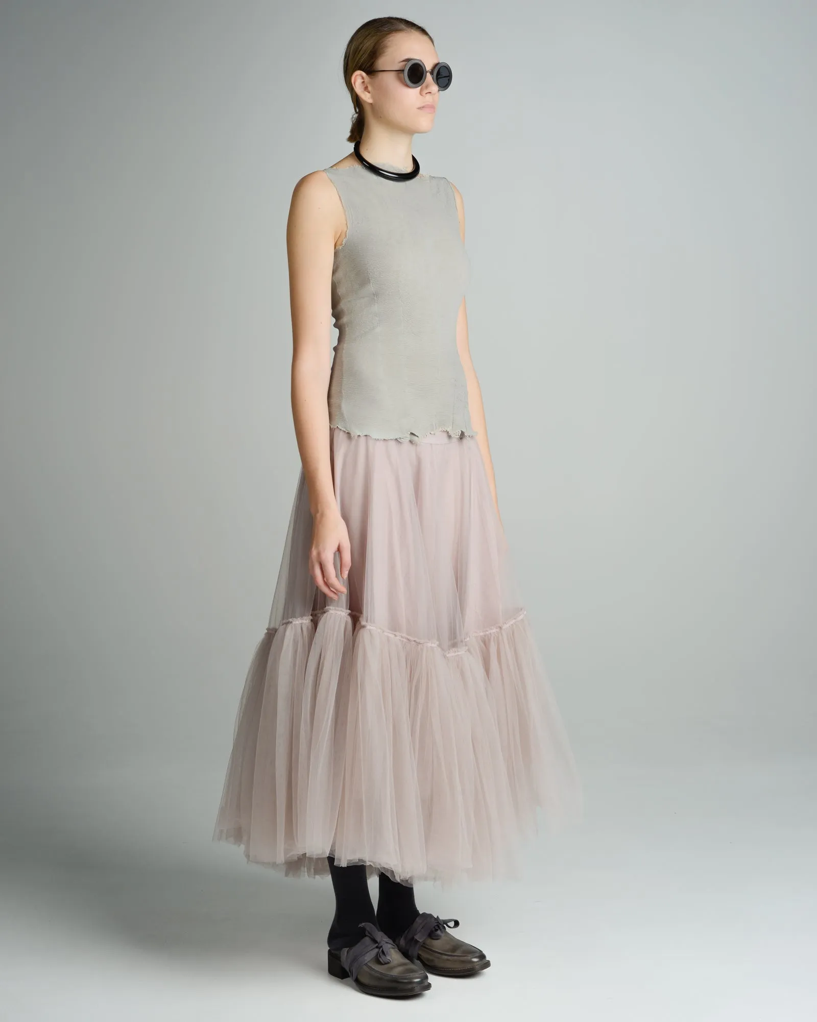 Rose Ruffle Tulle Skirt