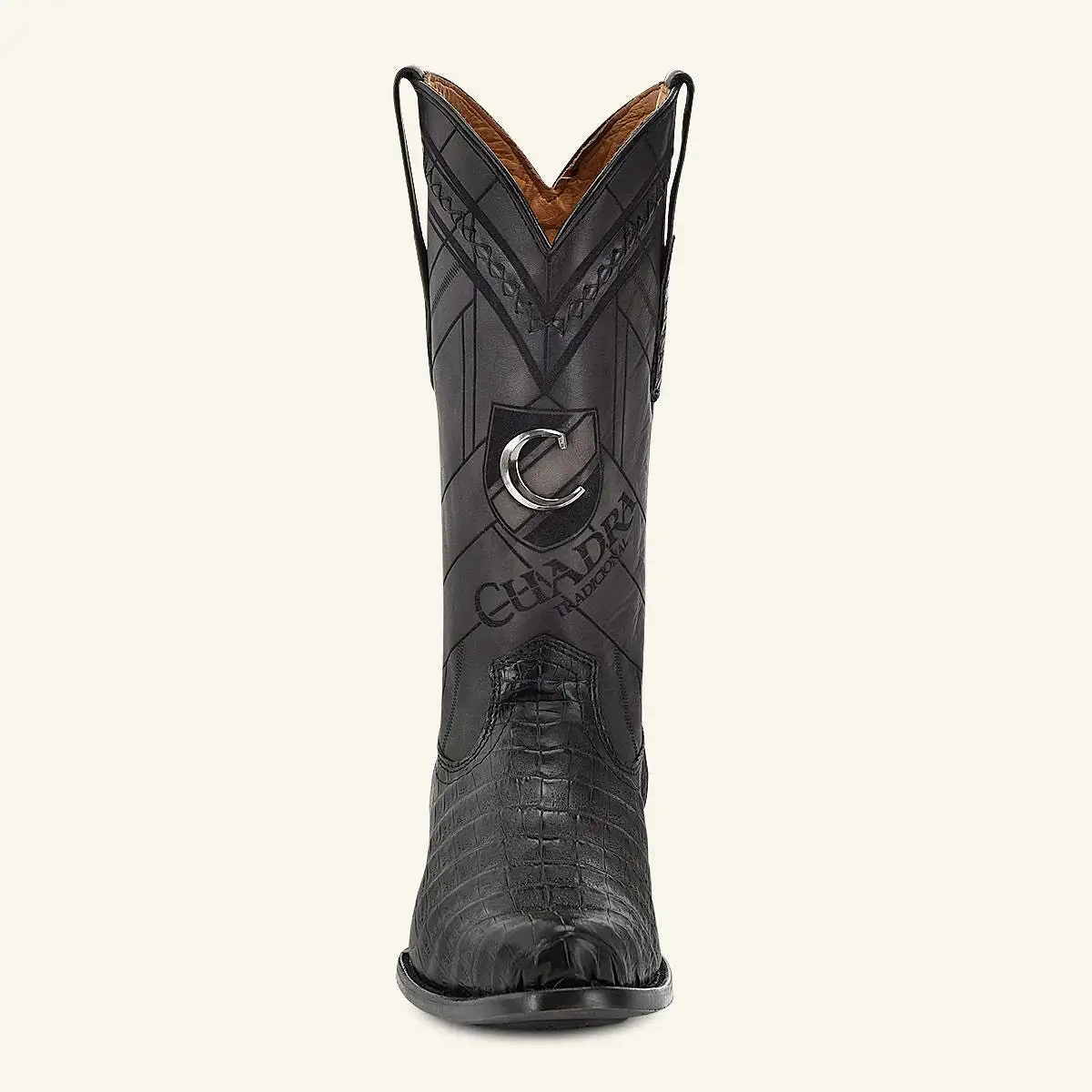 S42FFY - Cuadra black dress cowboy fuscus leather boots for men