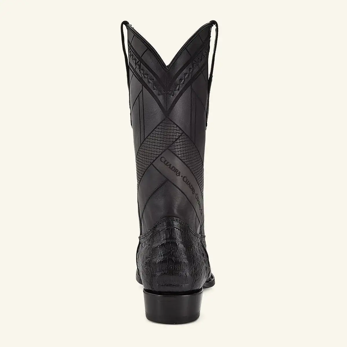 S42FFY - Cuadra black dress cowboy fuscus leather boots for men