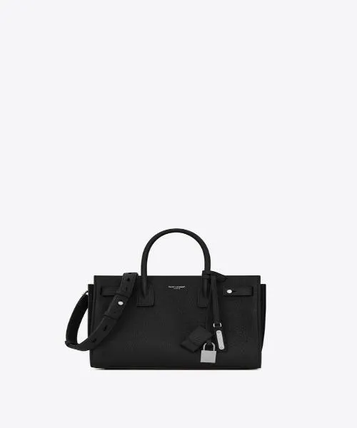 Saint Laurent Sac De Jour Baby Grained Leather Black