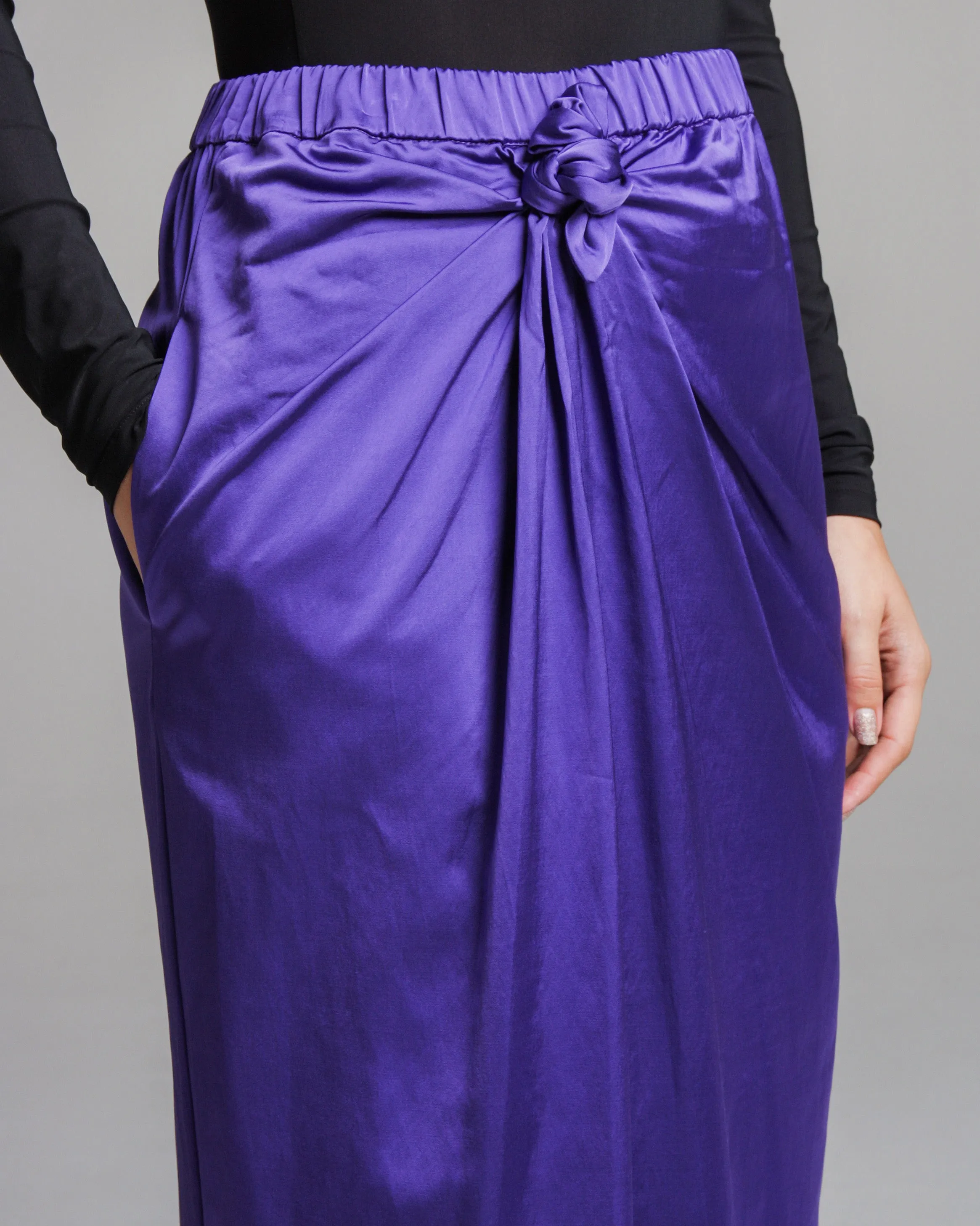 Samia Purple Knot Skirt