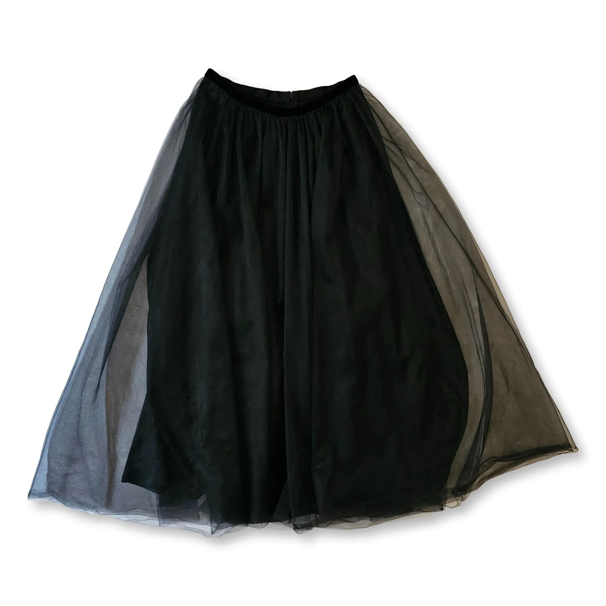 Satin and tulle skirt by Simona Semen