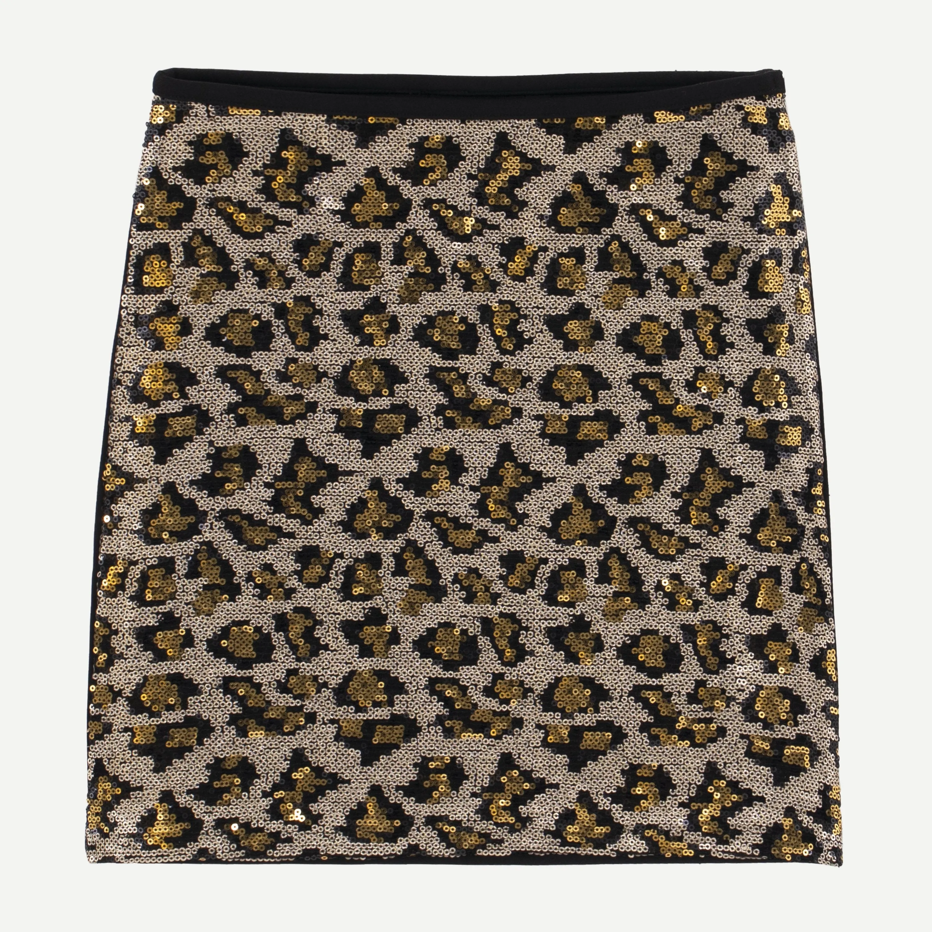 Sequin Leopard Skirt