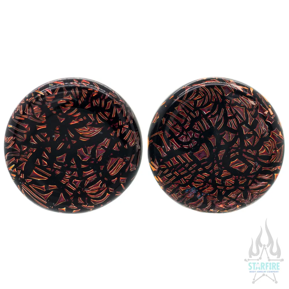 Single-Flared Glass Dichro Plugs - Solid Colors