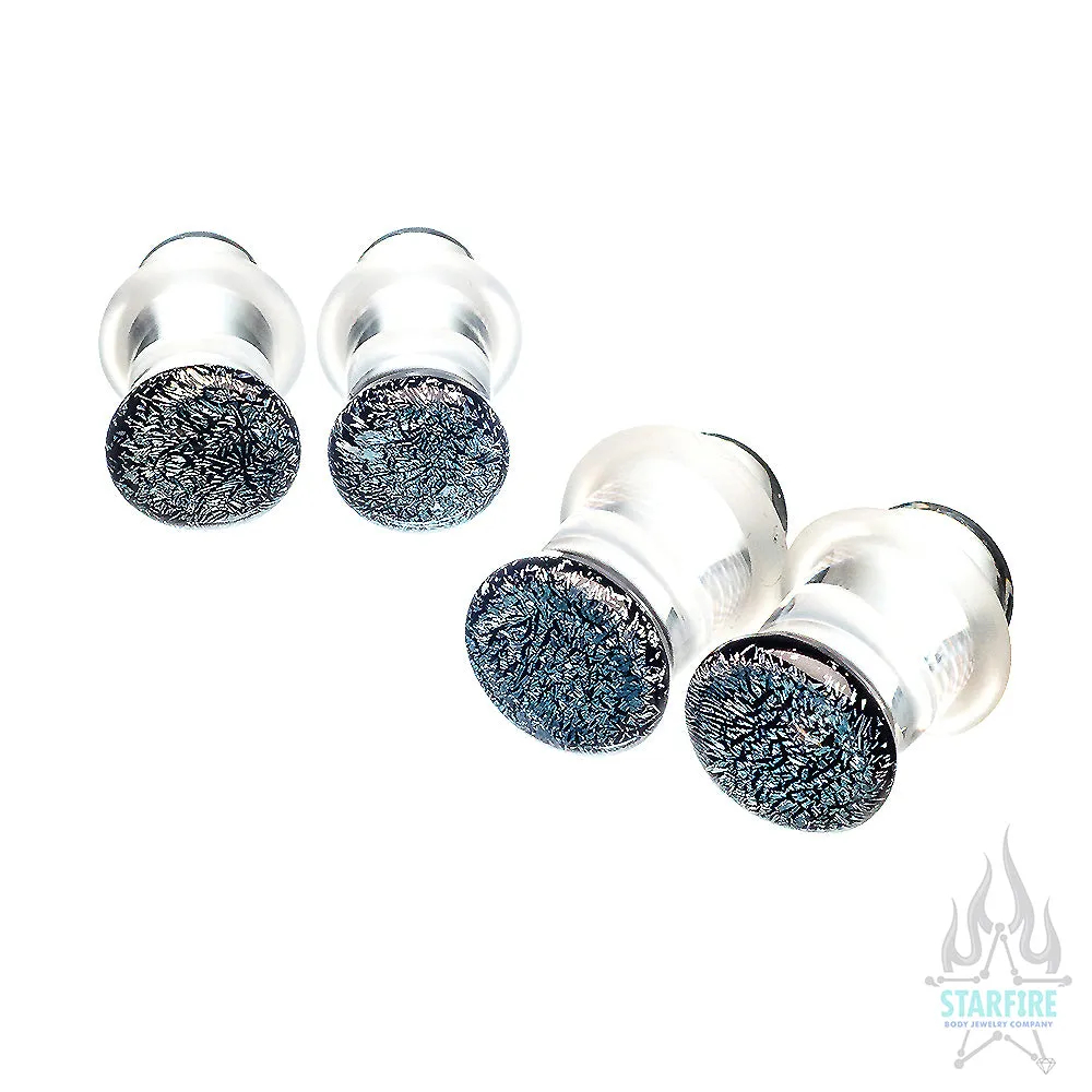 Single-Flared Glass Dichro Plugs - Solid Colors