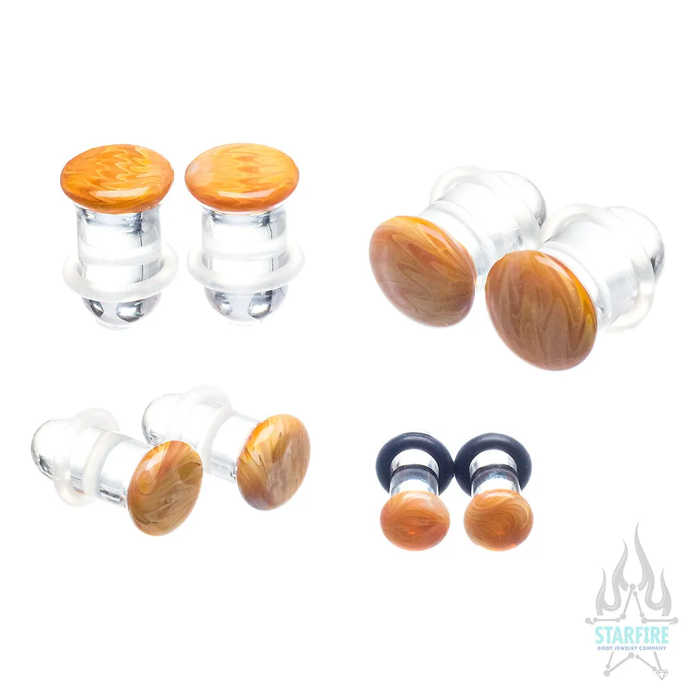 Single-Flared Glass Exotic Plugs