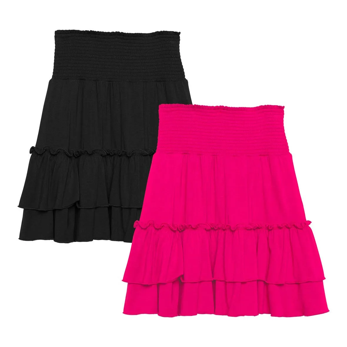 Smock Tiered Skirt 2-Pack