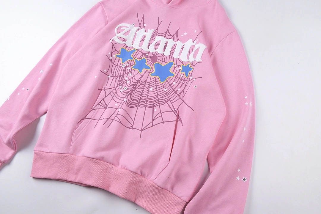 Sp5der Atlanta Hoodie Pink 12.12