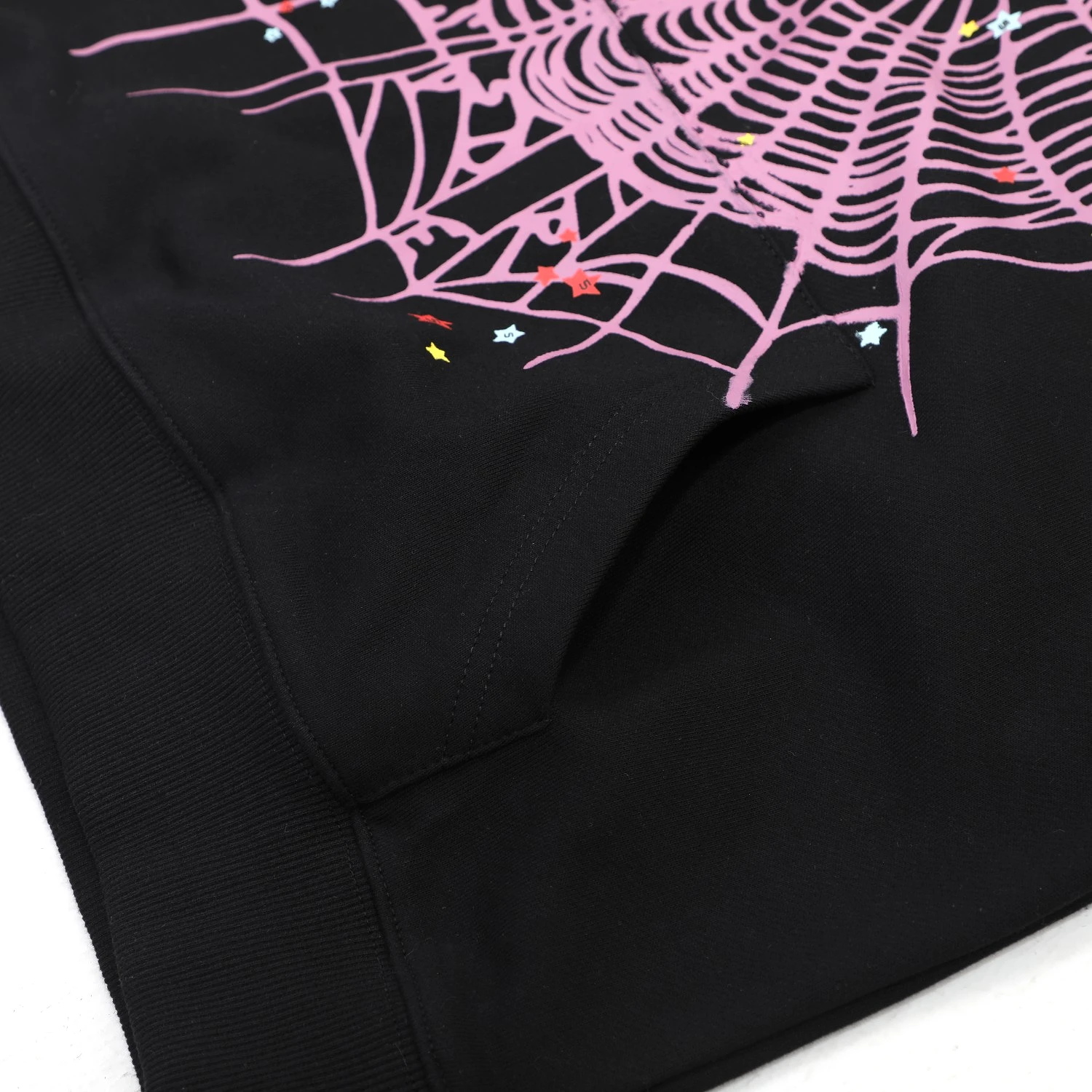 Sp5der colorful Star Hoodie 'Black' 12.12