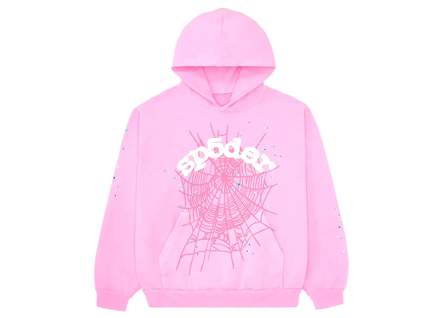 Sp5der OG Web Hoodie Pink