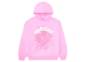 Sp5der OG Web Hoodie Pink