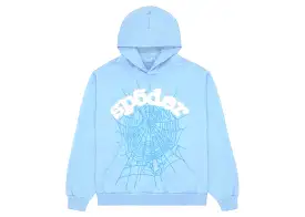 Sp5der Web Hoodie Sky Blue