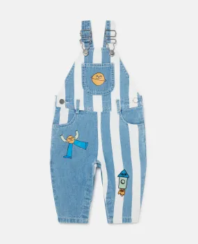 Space Embroidered Dungarees