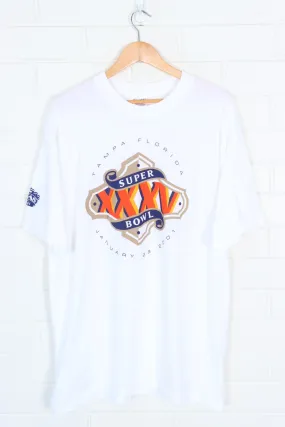 Super Bowl Miller Lite Beer NFL Front & Back Football Tee (XL)