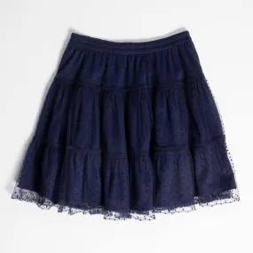 Swiss Dot Tiered Skirt