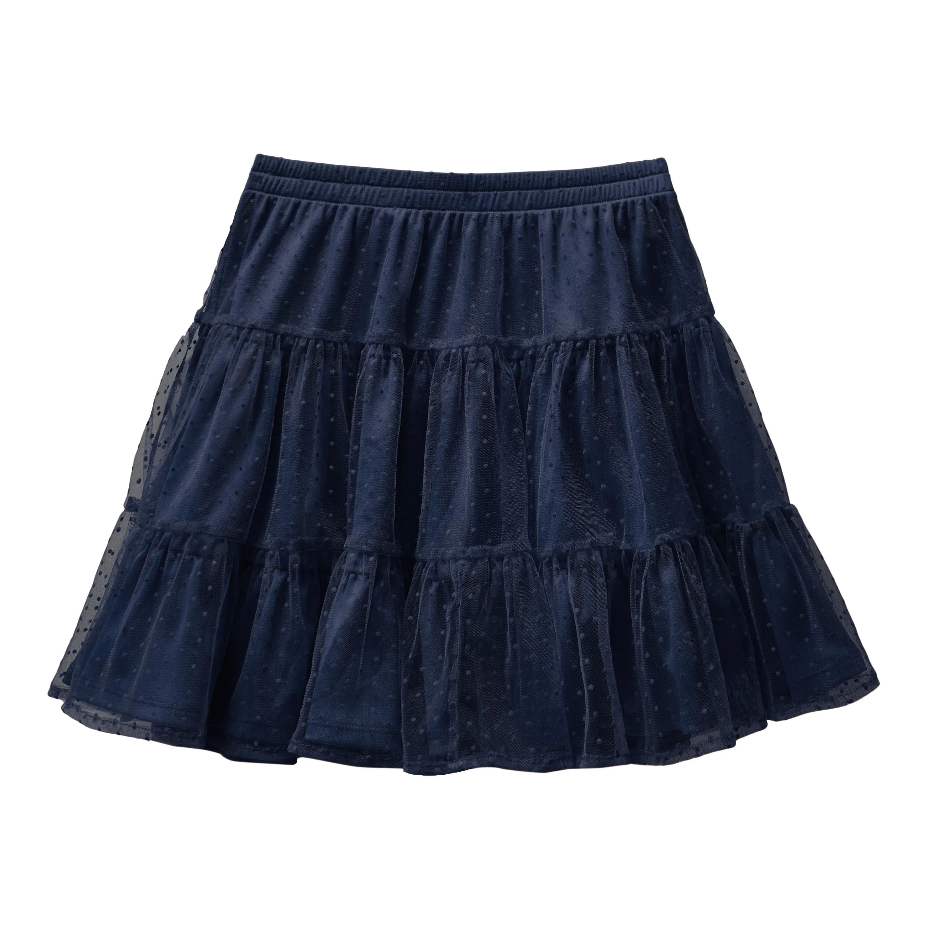 Swiss Dot Tiered Skirt