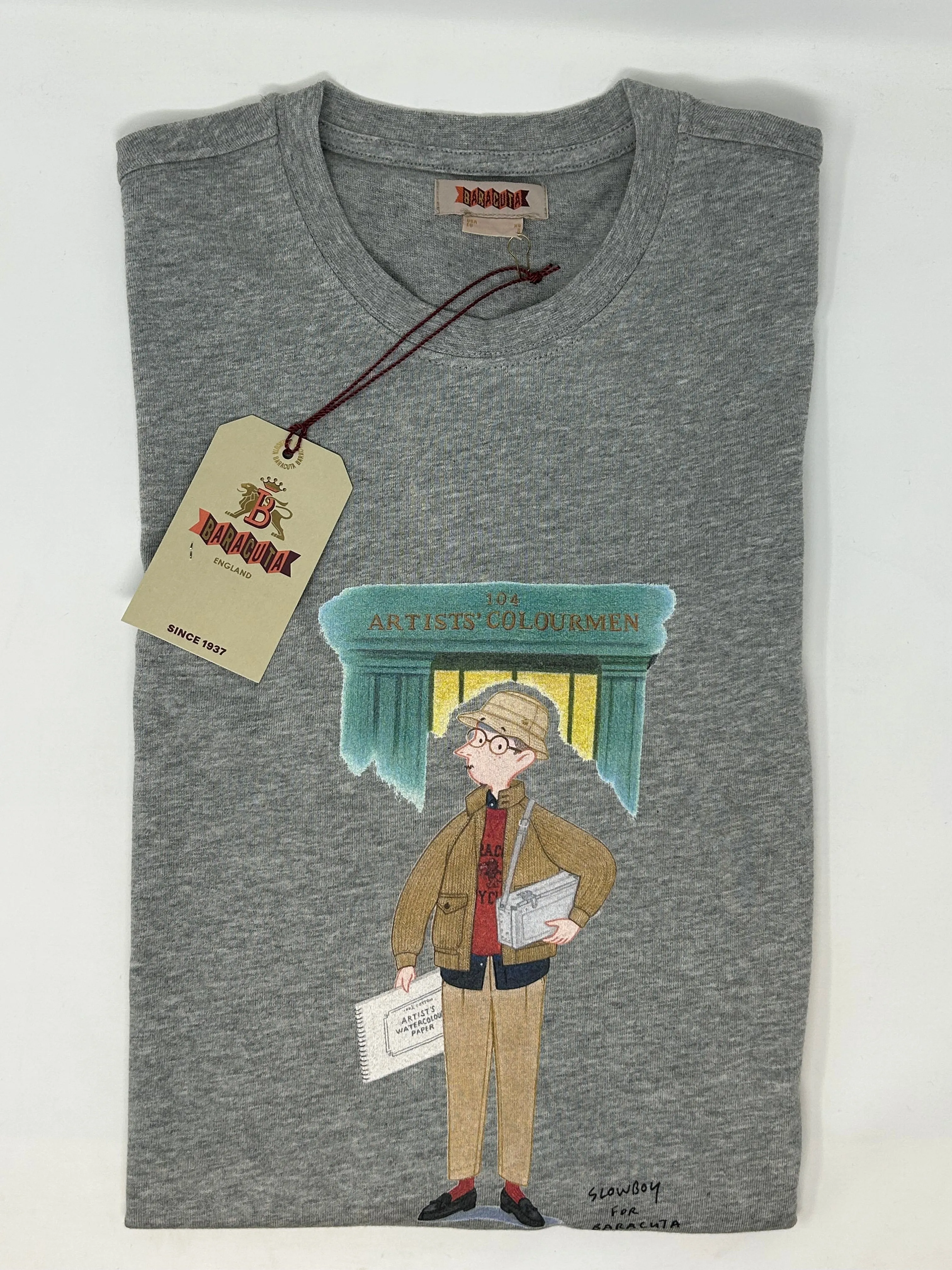 T-SHIRT BARACUTA SLOWBOY COLOURMAN 2 COLORI