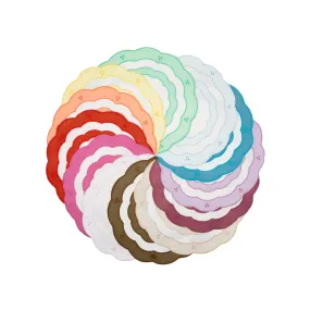 The Classic Placemat, Set of 12 - Rainbow Cloud / Linen