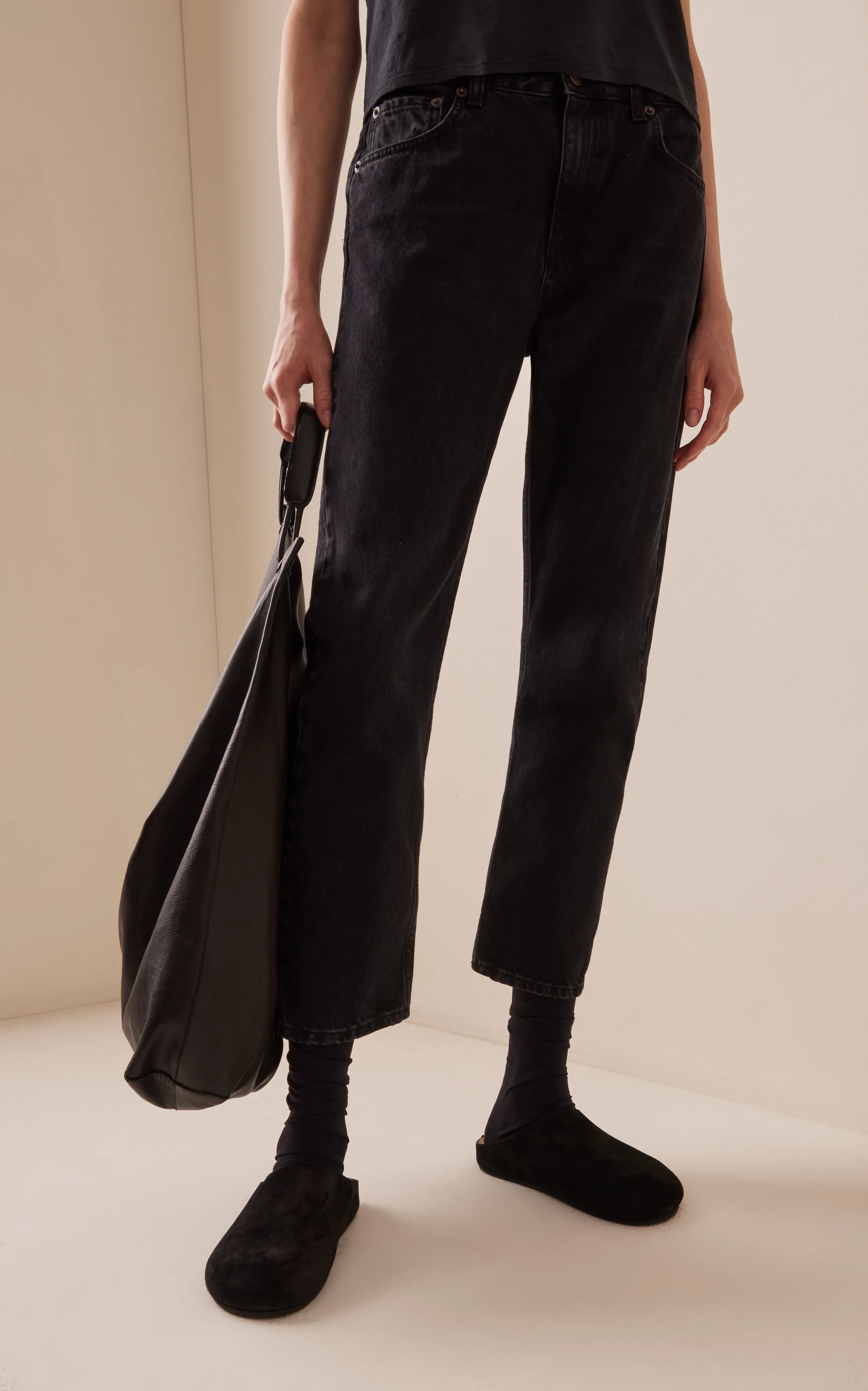 The Row Land Rigid Low-Rise Straight-Leg Jeans