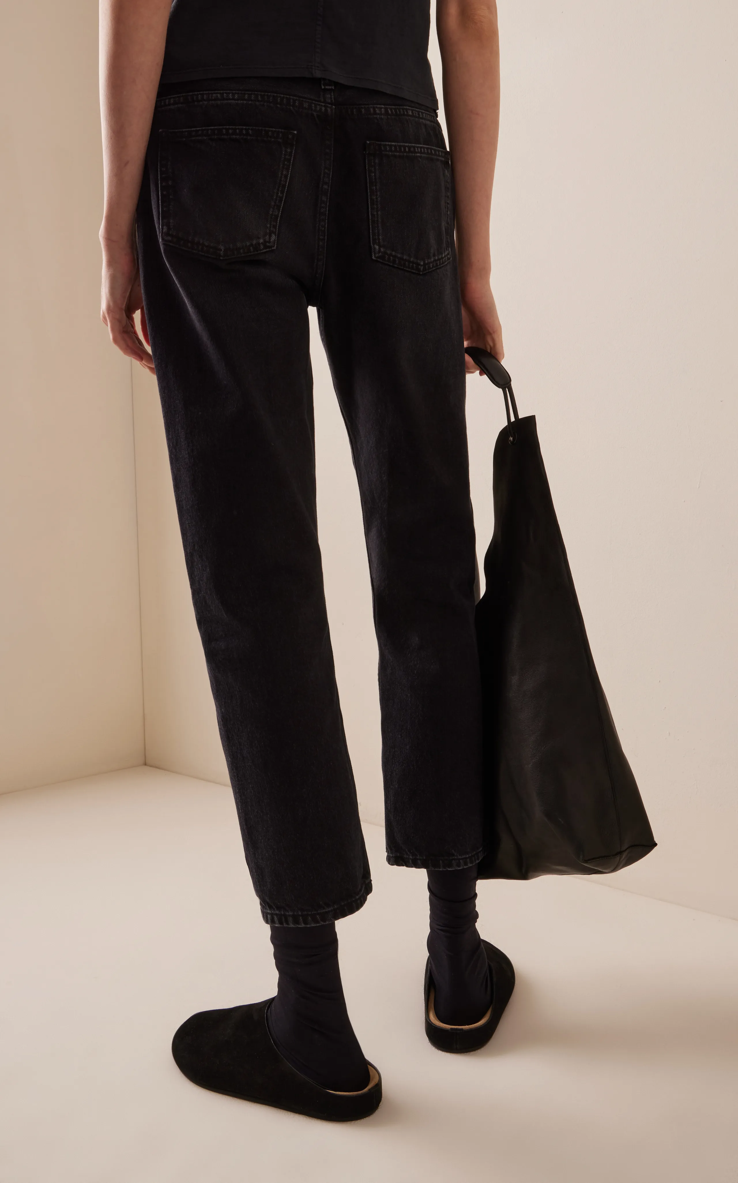 The Row Land Rigid Low-Rise Straight-Leg Jeans