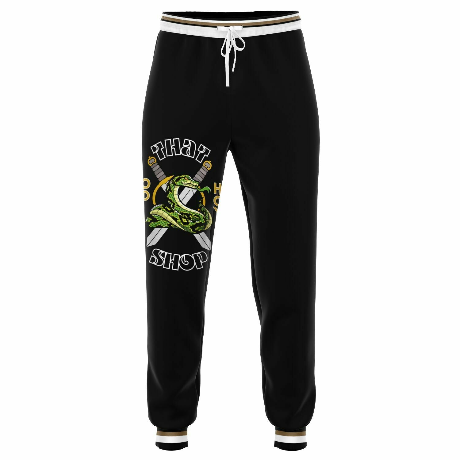 THS Snake Bite Eco-Poly Joggers in Black