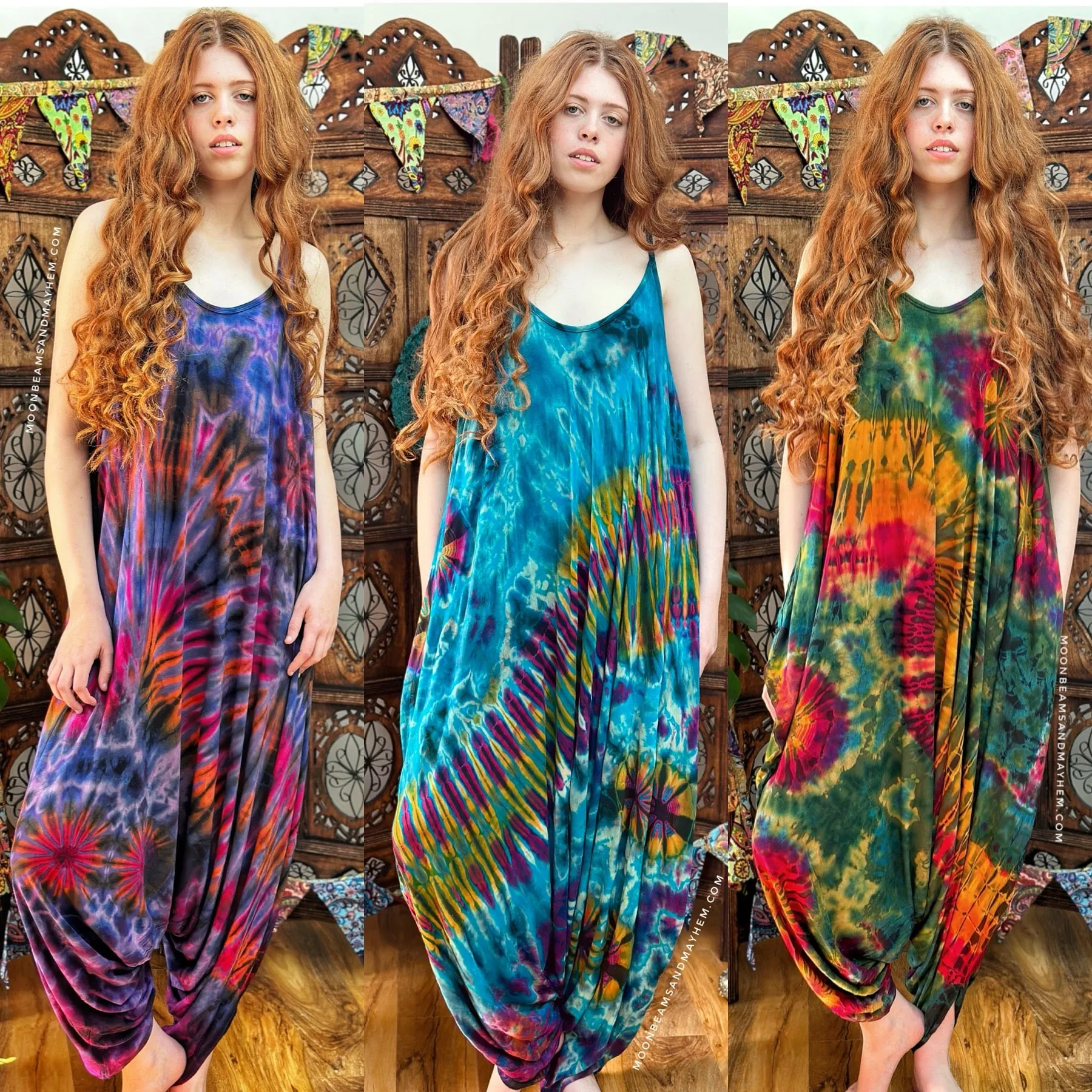 TIE DYE WILDERNESS JUMPSUIT (REG / XXL)