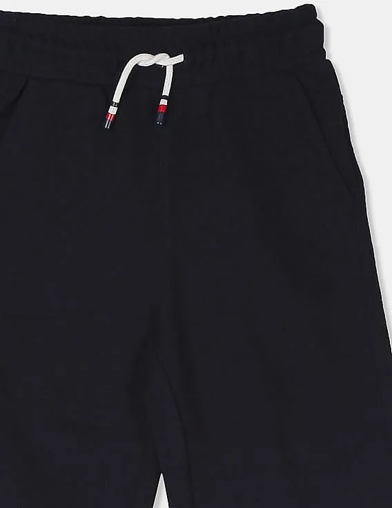 Tommy Hilfiger Kids Boys Blue Drawstring Waist Sweat Shorts