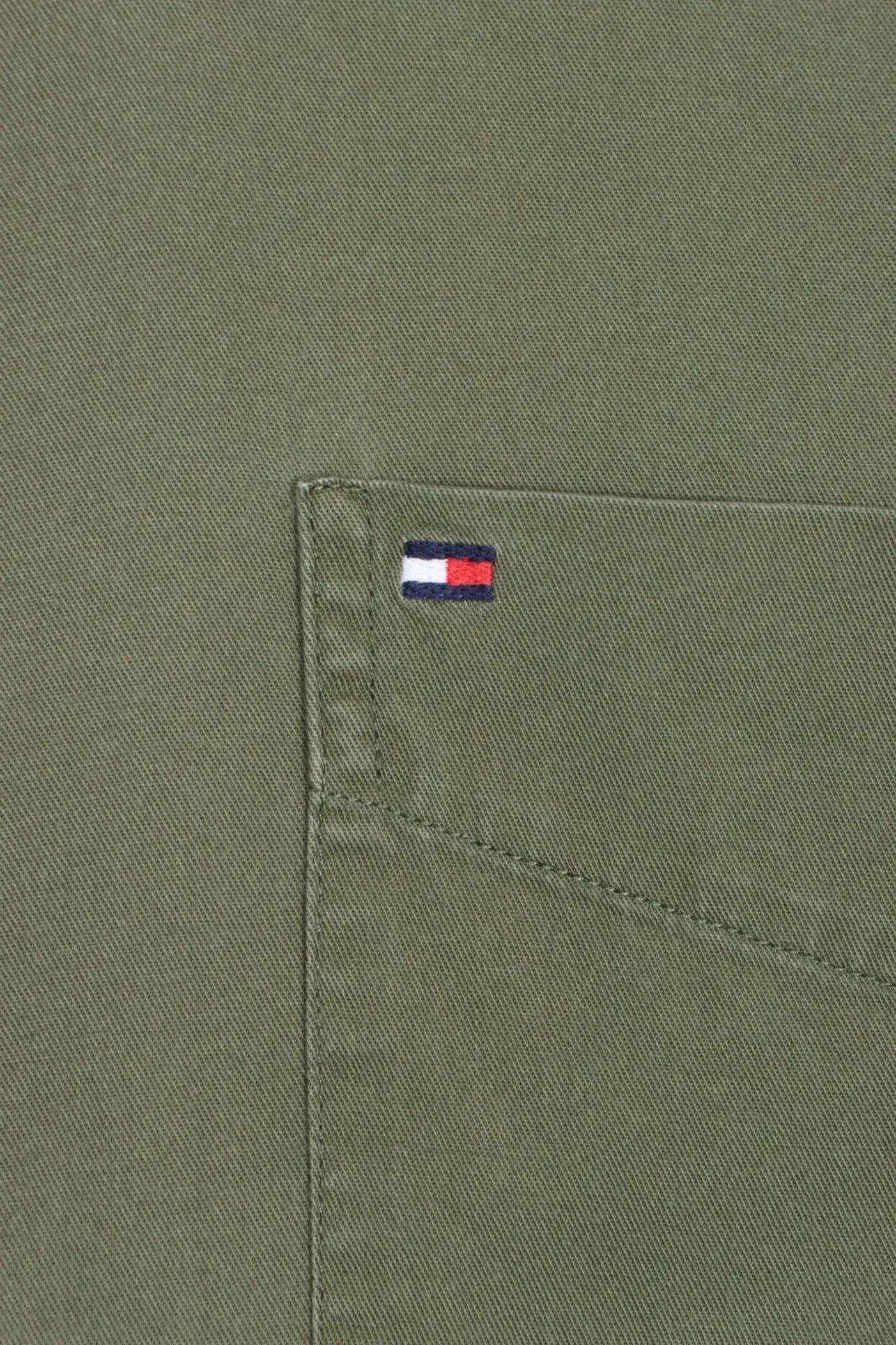 TOMMY HILFIGER Olive Green Button Up Shirt (L-XL)