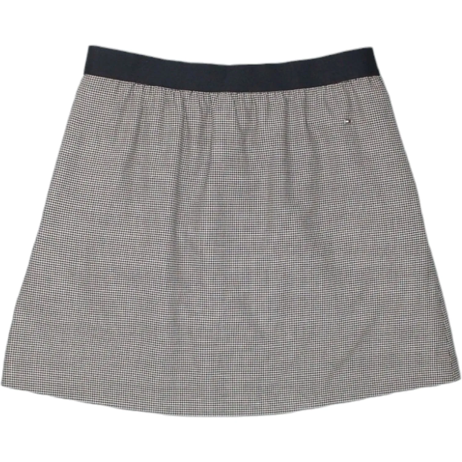 Tommy Hilfiger White Check Elasticated Short Skirt