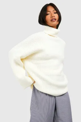 Turtleneck Wide Sleeve Oversized Sweater