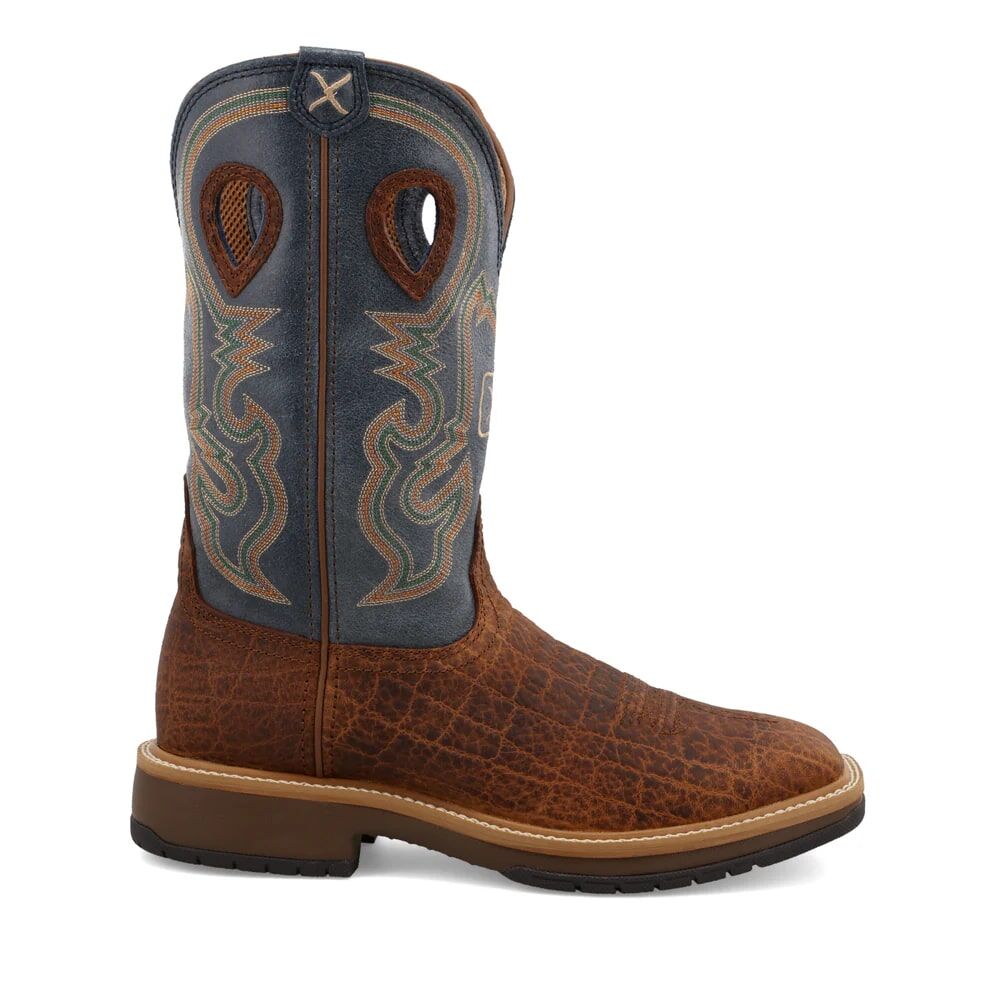 Twisted X Men's 12-In Horseman Western Boot in Distressed Saddle