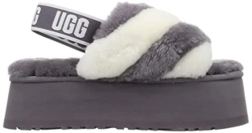 UGG Disco Stripe Slide Womens Sandal BM US ShadeWhiteStripe