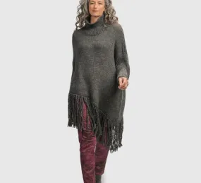 UJ841G Grey Fringe Pullover