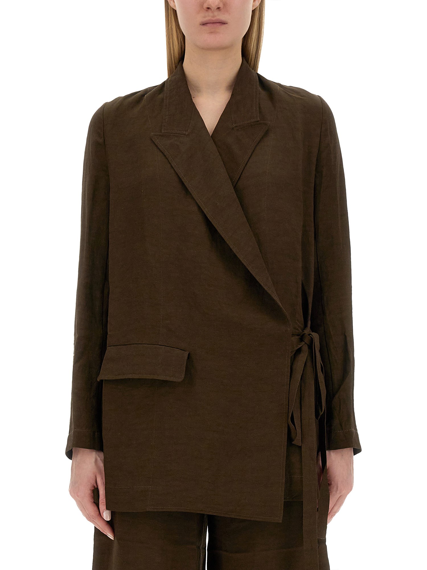 UMA WANG    LINEN BLEND KHLOE JACKET