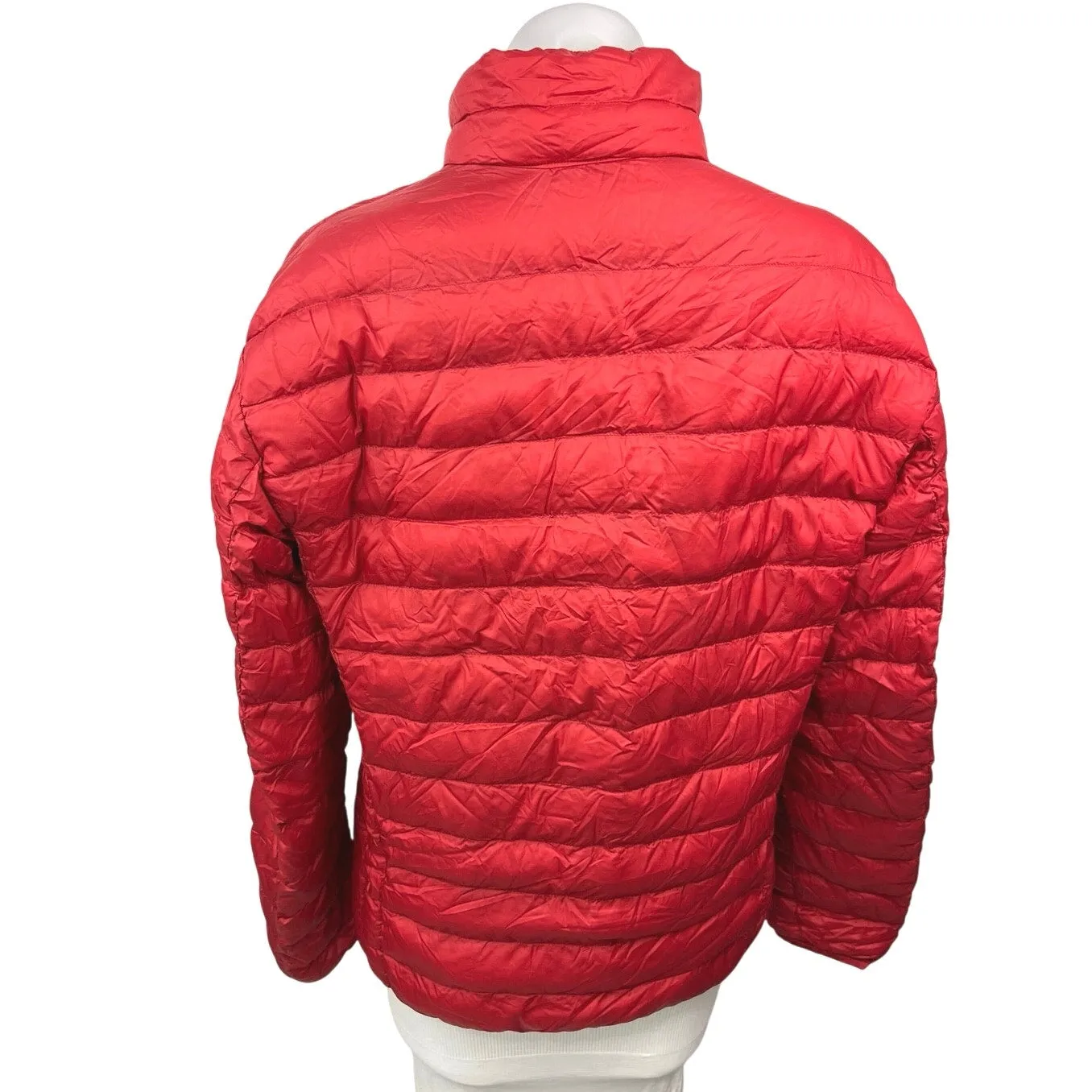 Uniqlo Women's Red Down Winter Lightweight Quilted Down Puffer Coat Jacket S