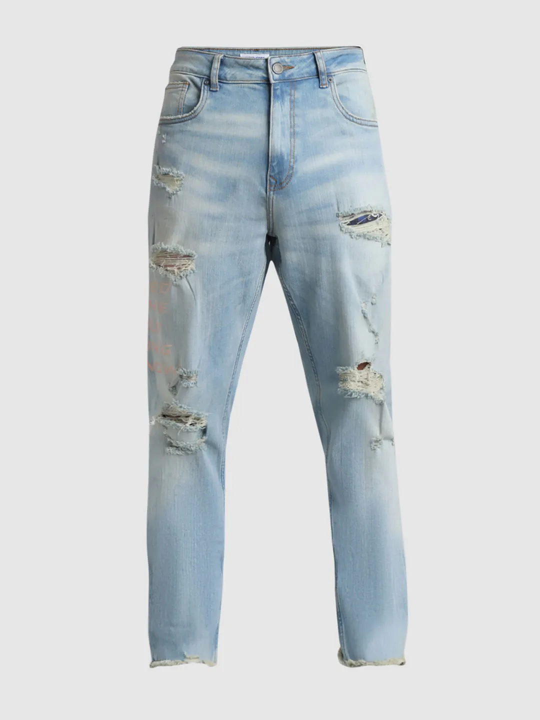 URBAN RACERS by JACK&JONES Blue Distressed Anti Fit Jeans