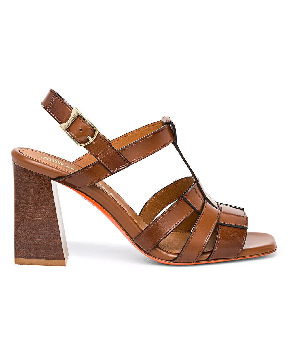 Venere Block Heel in Light Brown