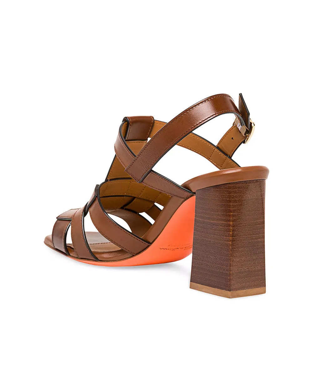 Venere Block Heel in Light Brown